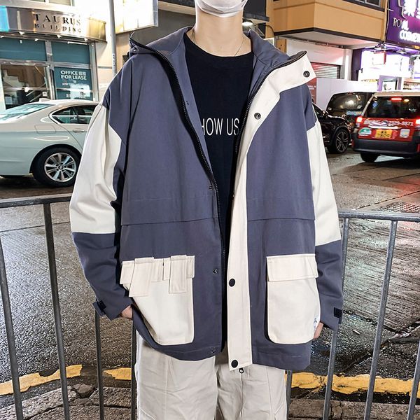 men's jackets autumn winter 2021 fashion street brand patchwork loose tooling youth jacket hong kong style korean teenagers coat, Black;brown
men's jackets autumn winter 2021 fashion street brand patchwork loose tooling youth jacket hong kong style korean teenagers coat, Black;brown