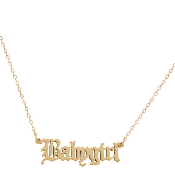 stainless steel necklace english letter neck chain fashion neck pendant jewelry with gift box golden, Silver
stainless steel necklace english letter neck chain fashion neck pendant jewelry with gift box golden, Silver