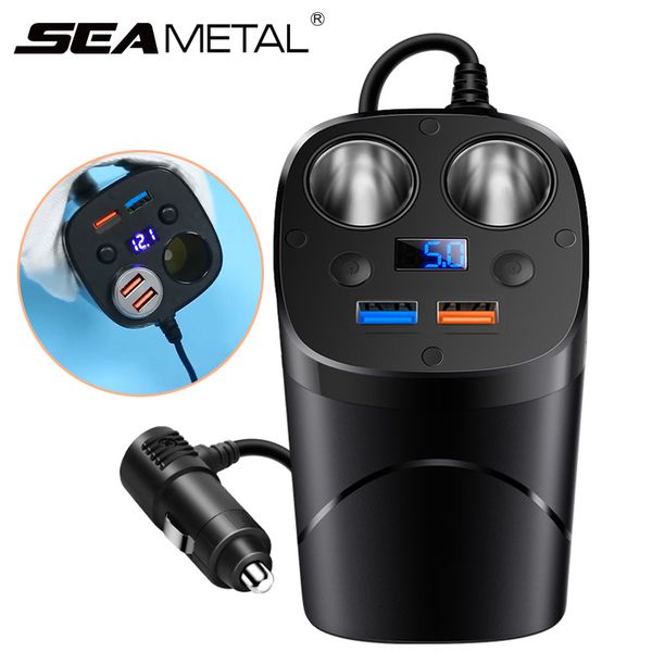 car cigarette lighter adapter socket splitter dual usb qc3.0 car fast charger 12-24v with volmeter current display 100w 5v 3.1a
car cigarette lighter adapter socket splitter dual usb qc3.0 car fast charger 12-24v with volmeter current display 100w 5v 3.1a