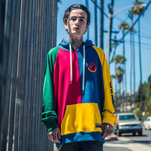 hip hop hoodie sweatshirt mens color block patchwork harajuku hoodie streetwear casual hiphop pullover oversized autumn, Black
hip hop hoodie sweatshirt mens color block patchwork harajuku hoodie streetwear casual hiphop pullover oversized autumn, Black