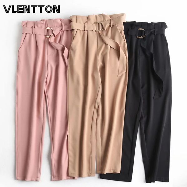 women's pants & capris 2021 spring summer work office high waist pleated women solid sashes casual straight trousers female pantalones, Black;white
women's pants & capris 2021 spring summer work office high waist pleated women solid sashes casual straight trousers female pantalones, Black;white