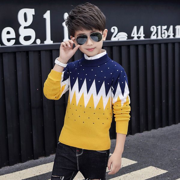 brushed and thick boys' sweater autumn & winter new style 2019 big boy base shirt foreign trade a generation of fat, White
brushed and thick boys' sweater autumn & winter new style 2019 big boy base shirt foreign trade a generation of fat, White