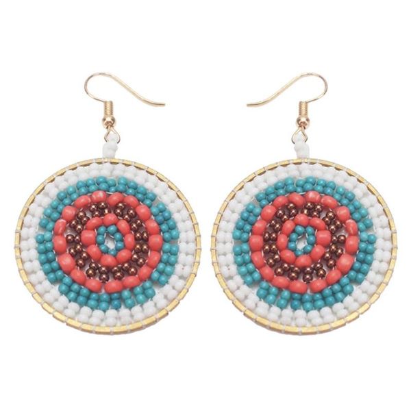 boho round beaded dangle handmade woven statement hook earrings women jewelry new, Golden;silver
boho round beaded dangle handmade woven statement hook earrings women jewelry new, Golden;silver