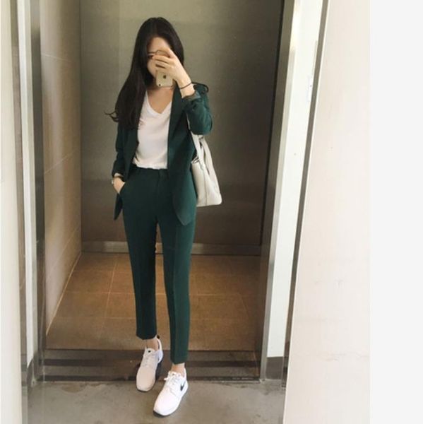 work pant suits 2 piece set for women business interview suit set uniform smil blazer and pencil pant office lady suit lm36, White;black
work pant suits 2 piece set for women business interview suit set uniform smil blazer and pencil pant office lady suit lm36, White;black