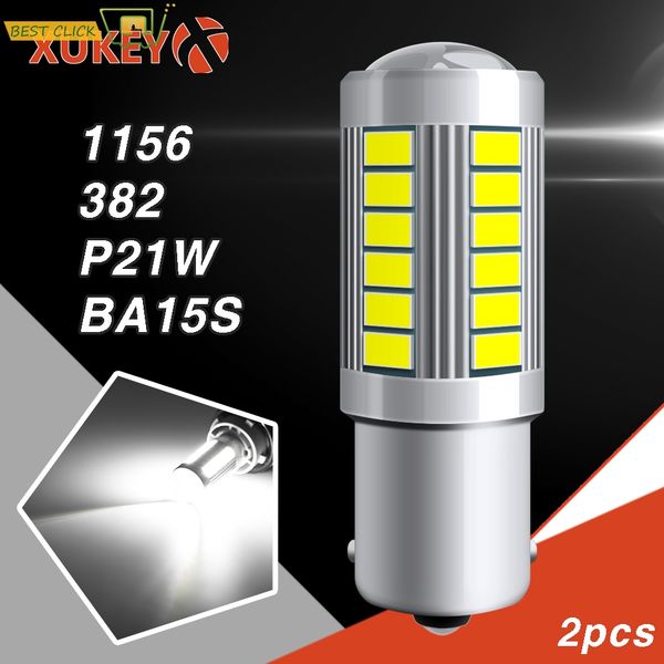 xukey 2pcs 1156 p21w ba15s 33smd led car auto reverse backup tail drl signal bulbs xenon white 6000k 6w 12v 382 7528 7506
xukey 2pcs 1156 p21w ba15s 33smd led car auto reverse backup tail drl signal bulbs xenon white 6000k 6w 12v 382 7528 7506