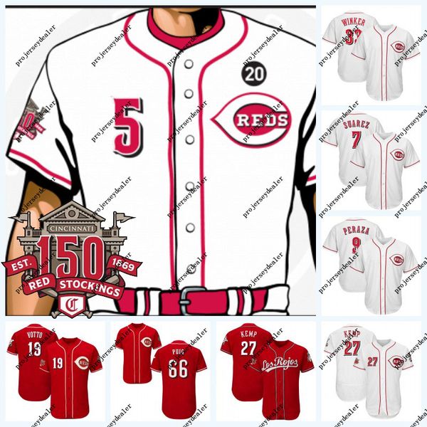 Yasiel Puig 150th Robinson Memorial 20 Patch Reds Matt Kemp Jesse Winker Scooter Gennett Votto Eugenio Suarez Peraza Scott Schebler Jersey
Yasiel Puig 150th Robinson Memorial 20 Patch Reds Matt Kemp Jesse Winker Scooter Gennett Votto Eugenio Suarez Peraza Scott Schebler Jersey