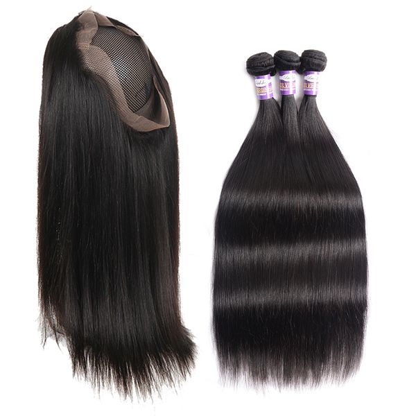 9a 360 lace frontal closure with bundles pre plucked with baby hair brazilian human hair weave straight hair 3 bundles with 360 lace fronta, Black;brown
9a 360 lace frontal closure with bundles pre plucked with baby hair brazilian human hair weave straight hair 3 bundles with 360 lace fronta, Black;brown