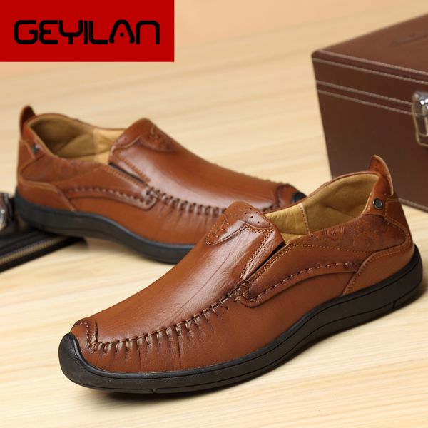 2019 men cow leather shoes mens fashion shoes men casual flats genuine leather loafers business formal boat, Black
2019 men cow leather shoes mens fashion shoes men casual flats genuine leather loafers business formal boat, Black