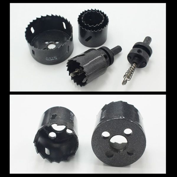 hole saw kit 1 piece metal hole drills, high speed steel m42 drill cutter with mandrels in hard case for cutting
hole saw kit 1 piece metal hole drills, high speed steel m42 drill cutter with mandrels in hard case for cutting