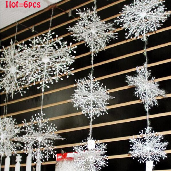 6pcs/lot christmas decorations snowflake three-dimensional christmas hanging decoration snowflake string enfeites de natal
6pcs/lot christmas decorations snowflake three-dimensional christmas hanging decoration snowflake string enfeites de natal