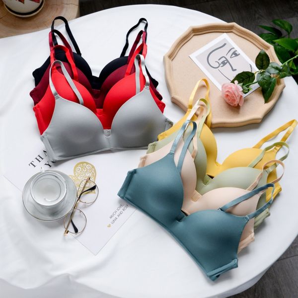women lingerie seamless push up bra deep v wireless thin brassiere underwear intimates, Red;black
women lingerie seamless push up bra deep v wireless thin brassiere underwear intimates, Red;black