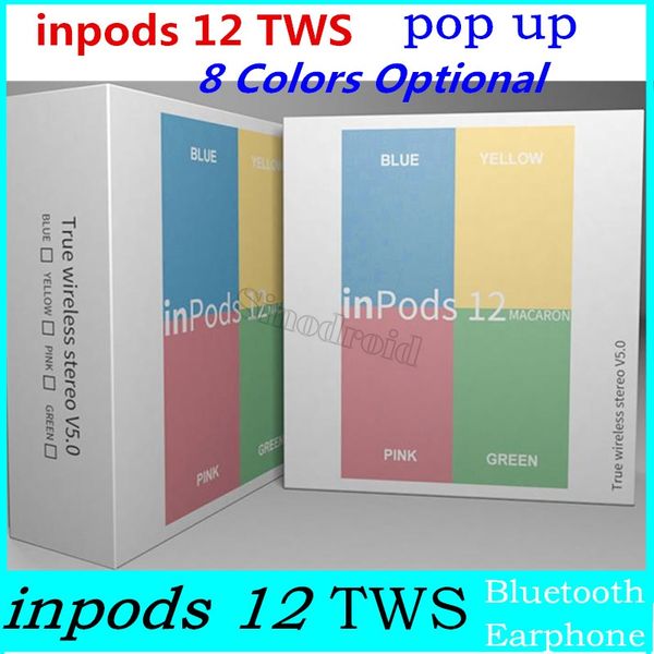 i12 macaron color bluetooth wireless tws inpods 12 earphone with pop up window touch control hifi 3d stereo headset inpods12 earbuds 10pcs
i12 macaron color bluetooth wireless tws inpods 12 earphone with pop up window touch control hifi 3d stereo headset inpods12 earbuds 10pcs
