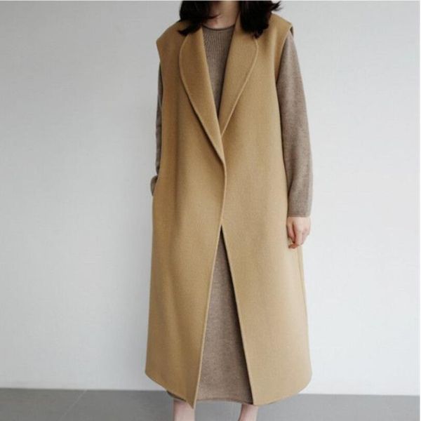 plus size 4xlautumn winter blazers woolen vest slim sleeveless long section ladies coat, Black;white
plus size 4xlautumn winter blazers woolen vest slim sleeveless long section ladies coat, Black;white