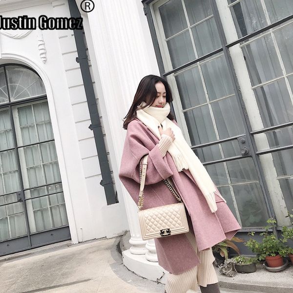 double-sided loose oversized outwear wool coat cashmere korean fashion classic feminine coat elegant women winter long overcoat, Black
double-sided loose oversized outwear wool coat cashmere korean fashion classic feminine coat elegant women winter long overcoat, Black