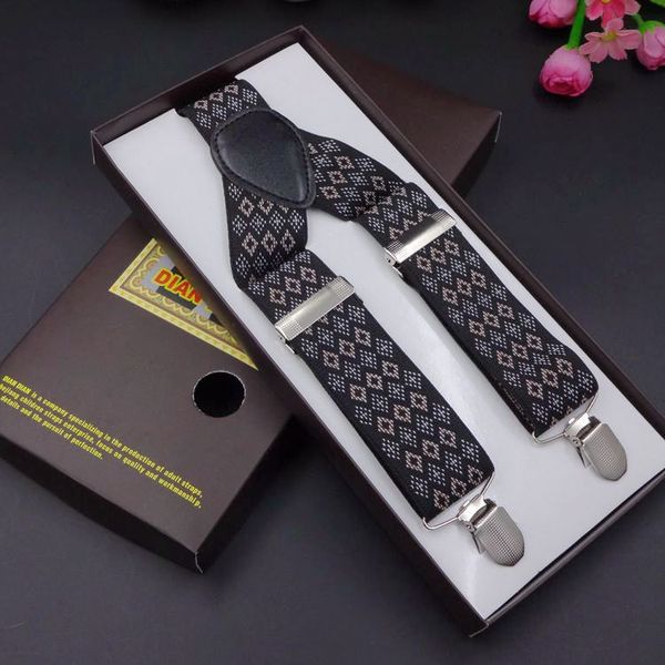 printed suspenders men three clips-on braces vintage mens suspender for trousers husband male suspensorio for skirt, Black;white
printed suspenders men three clips-on braces vintage mens suspender for trousers husband male suspensorio for skirt, Black;white