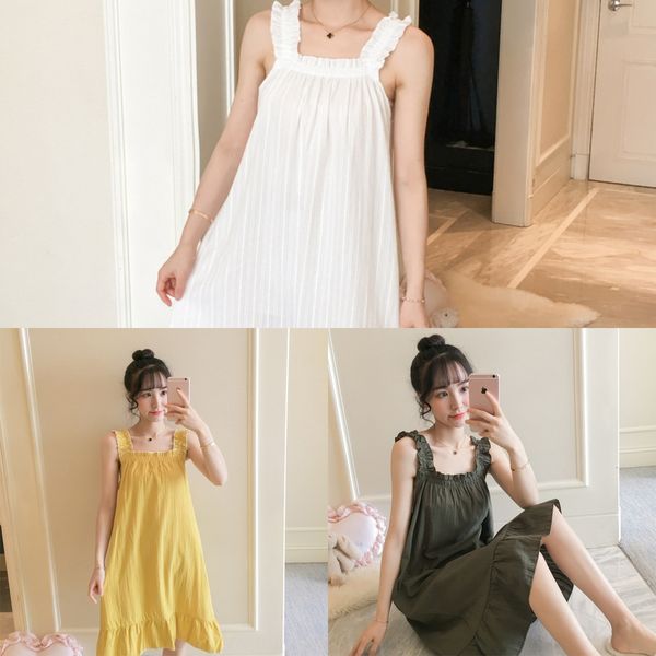 alktr woven home clothes students' cute pure cotton nightdress woven sling sling pajamas pajamas home clothes students' cute pure, Blue;red
alktr woven home clothes students' cute pure cotton nightdress woven sling sling pajamas pajamas home clothes students' cute pure, Blue;red