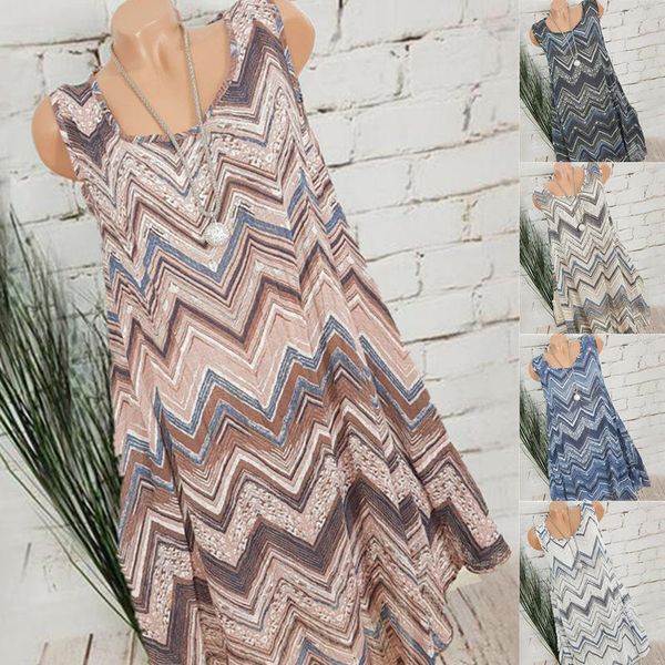 casual dresses women's ladies summer round neck loose waist sleeveless printing pullover baggy short tank dress, Black;gray
casual dresses women's ladies summer round neck loose waist sleeveless printing pullover baggy short tank dress, Black;gray