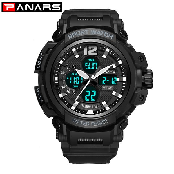 panars electronic mens watches quartz dual display outdoor diving waterproof watch men gift relojes hombre digitales deportivo, Slivery;brown
panars electronic mens watches quartz dual display outdoor diving waterproof watch men gift relojes hombre digitales deportivo, Slivery;brown