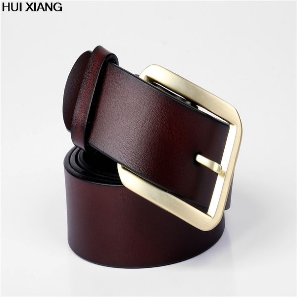 hui xiang 2018 men belt cow genuine leather luxury strap male belts for men new fashion classice vintage pin buckle, Black;brown
hui xiang 2018 men belt cow genuine leather luxury strap male belts for men new fashion classice vintage pin buckle, Black;brown