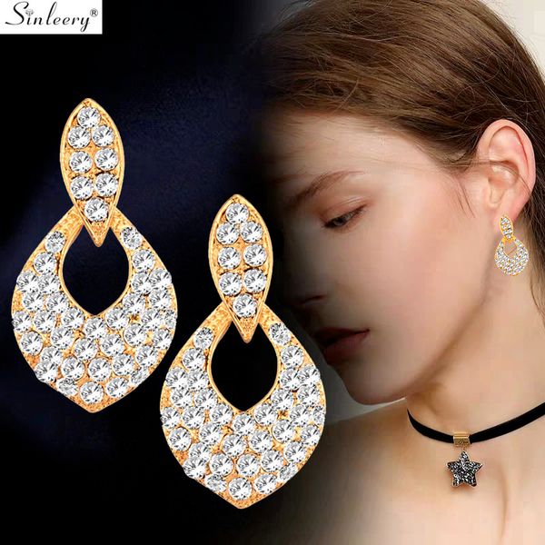 sinleery dazzling waterdrop shape earrings for women yellow gold silver color full tiny crystal earrings jewelry es767 ssd
sinleery dazzling waterdrop shape earrings for women yellow gold silver color full tiny crystal earrings jewelry es767 ssd