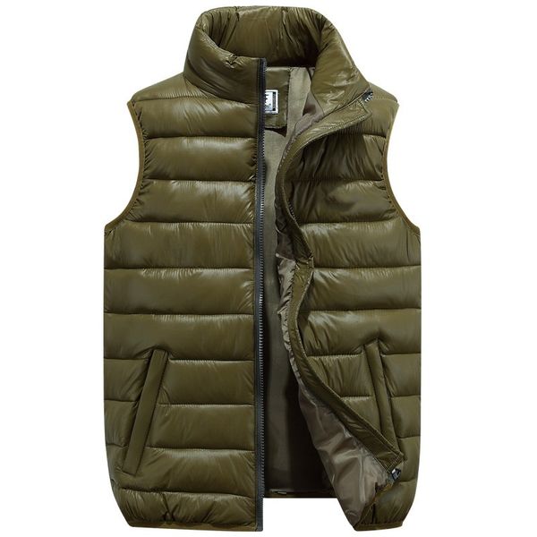 down vest man harajuku style winter sleeveless classic solid color coat male warm thicken jacket stand collar zipper, Black
down vest man harajuku style winter sleeveless classic solid color coat male warm thicken jacket stand collar zipper, Black