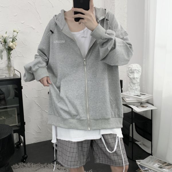 ewq / men's wear thin sunscreen zipper sweatshirt for male 2020 summer new oversize long sleeve letter printting 9y2640, Black
ewq / men's wear thin sunscreen zipper sweatshirt for male 2020 summer new oversize long sleeve letter printting 9y2640, Black