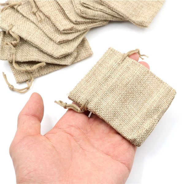 10pcs small burlap jute sack linen pouch bag drawstring wedding supplies storage boxes bins 
10pcs small burlap jute sack linen pouch bag drawstring wedding supplies storage boxes bins