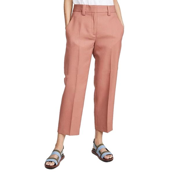 black pink office wear trousers women high waist tapered harem suit pants female casual clothes, Black;white
black pink office wear trousers women high waist tapered harem suit pants female casual clothes, Black;white