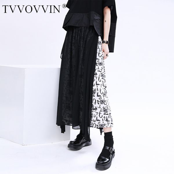 tvvovvin 2020 summer new irregular skirt print elastic waist straight large size fake two-pieces patchwork letter loose a461, Black
tvvovvin 2020 summer new irregular skirt print elastic waist straight large size fake two-pieces patchwork letter loose a461, Black