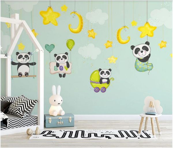 3d wall murals wallpaper custom p on the wall nordic style simple cartoon panda children's house background wall paper mural
3d wall murals wallpaper custom p on the wall nordic style simple cartoon panda children's house background wall paper mural