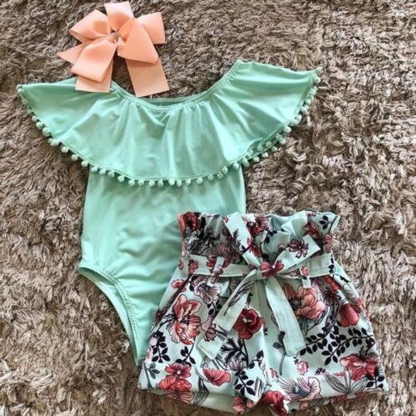 newborn kid baby girl clothes jumpsuit romper + floral shorts casual outfits set, White
newborn kid baby girl clothes jumpsuit romper + floral shorts casual outfits set, White