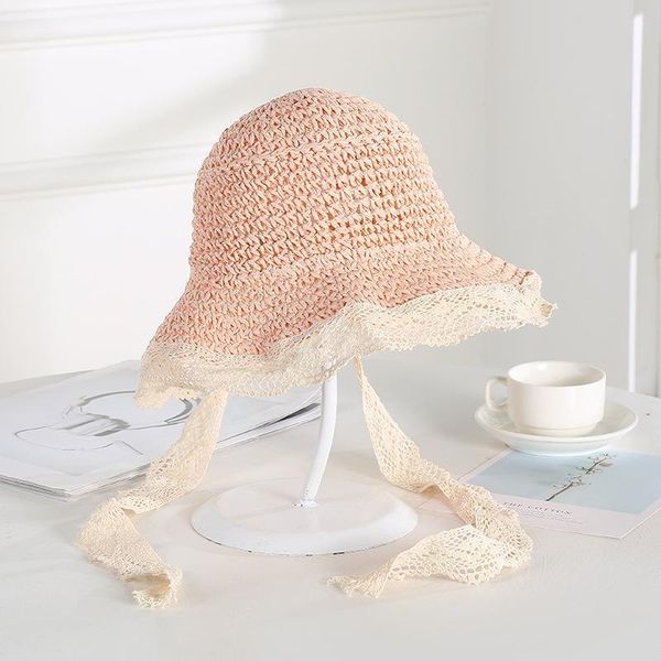 new adjustable children's hat day lace tie sweet casual straw hat breathable sun shading beach hat in summer, Blue;gray
new adjustable children's hat day lace tie sweet casual straw hat breathable sun shading beach hat in summer, Blue;gray
