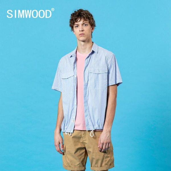 simwood 2020 summer new short sleeve pinstriped loose shirts chest pocket drawstring hem fashion men plus size shirt sj170363, White;black
simwood 2020 summer new short sleeve pinstriped loose shirts chest pocket drawstring hem fashion men plus size shirt sj170363, White;black