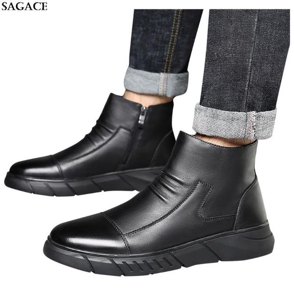 sagace casual shoes men's large size british style hand-stitched casual leather shoes men comfortable lazy, Black
sagace casual shoes men's large size british style hand-stitched casual leather shoes men comfortable lazy, Black