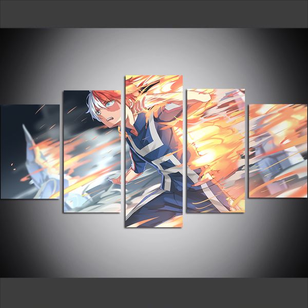 5 piece large size canvas wall art pictures creative anime hero academia poster art print oil painting for living room
5 piece large size canvas wall art pictures creative anime hero academia poster art print oil painting for living room