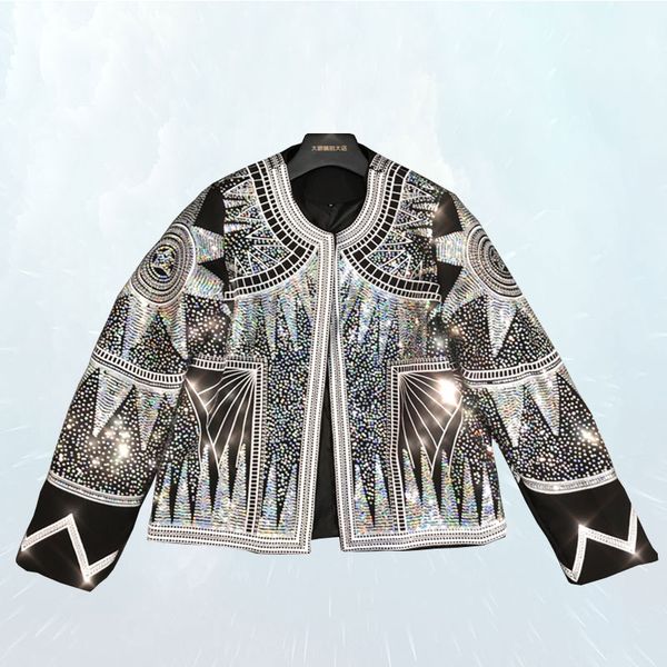 fashion women shiny jacket 2019 silver sequins geometric bomber jackets nationality embroid coat casual outerwear female sl272, Black;brown
fashion women shiny jacket 2019 silver sequins geometric bomber jackets nationality embroid coat casual outerwear female sl272, Black;brown