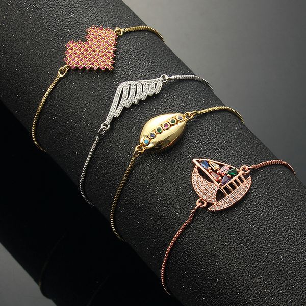 1pcs colourful cz shell charm bracelet gold silver chain bracelet for women adjustable crystal fashion jewelry gift, Golden;silver
1pcs colourful cz shell charm bracelet gold silver chain bracelet for women adjustable crystal fashion jewelry gift, Golden;silver