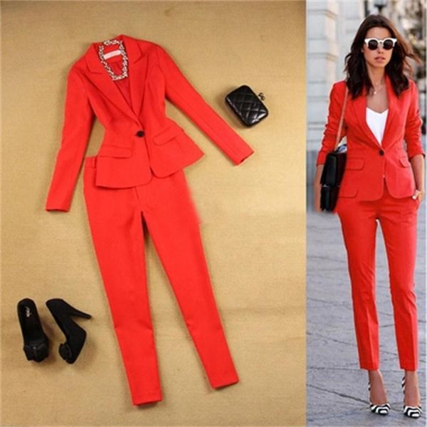 red women suit sets blazer & 9 points pants work pants suits 2 piece sets office lady suits women outfits autumn new 2018, White;black
red women suit sets blazer & 9 points pants work pants suits 2 piece sets office lady suits women outfits autumn new 2018, White;black