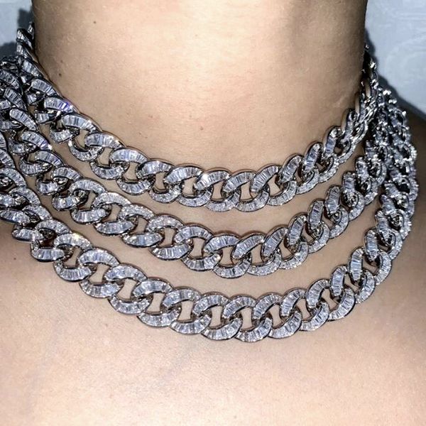 new parking cz baguette necklace jewelry 10mm iced out bling cz miami cuban link silver color choker for women fashion jewelry, Golden;silver
new parking cz baguette necklace jewelry 10mm iced out bling cz miami cuban link silver color choker for women fashion jewelry, Golden;silver