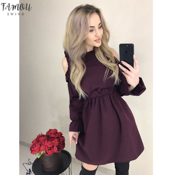 2020 autumn women solid ruffle mini dress off shoulder long sleeve elastic waist dress women casual a line party dresses, Black;gray
2020 autumn women solid ruffle mini dress off shoulder long sleeve elastic waist dress women casual a line party dresses, Black;gray
