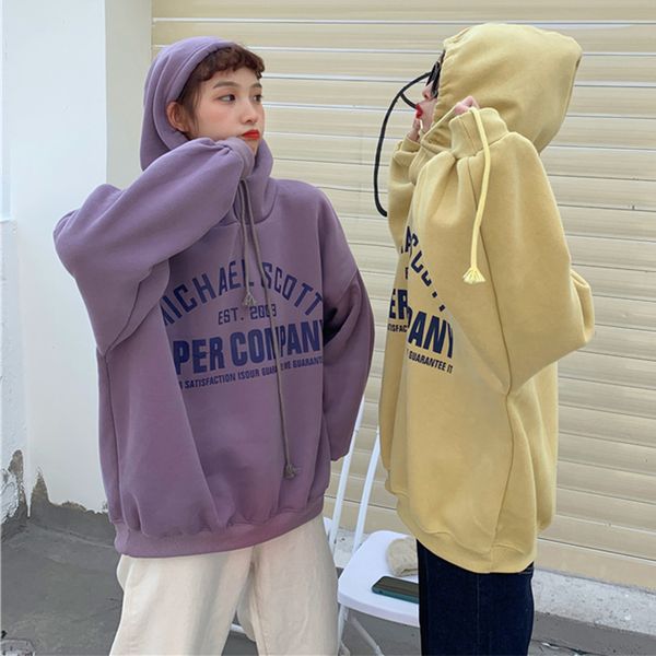 осень с капюшоном женской толстовки streetwear кулиска письмо печати женская толстовка 2020 spring all-match руно одежда женщин, Black
осень с капюшоном женской толстовки streetwear кулиска письмо печати женская толстовка 2020 spring all-match руно одежда женщин, Black