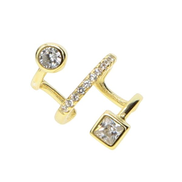 2019 new arrived 925 sterling silver anti allergy no pierced jewelry ear cuff round square cz double line clip earring for women
2019 new arrived 925 sterling silver anti allergy no pierced jewelry ear cuff round square cz double line clip earring for women