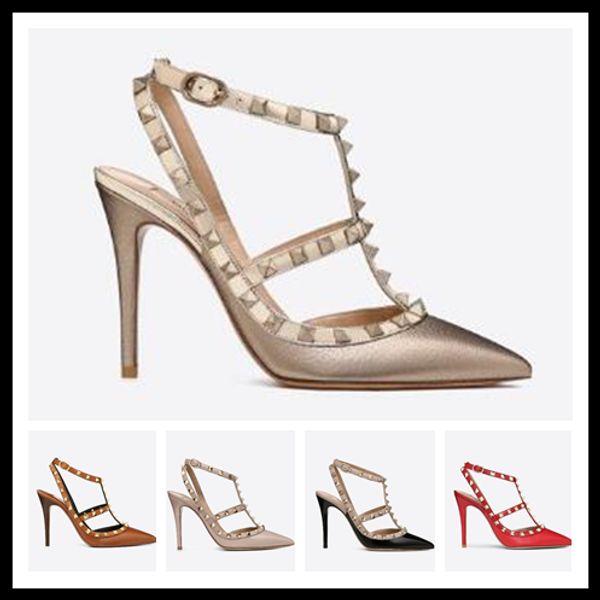 2020 new pointed toe studs high heels patent leather rivets sandals women studded strappy dress shoes valentine 10cm high heel shoes, Black
2020 new pointed toe studs high heels patent leather rivets sandals women studded strappy dress shoes valentine 10cm high heel shoes, Black