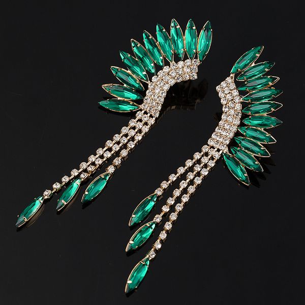 yfjewe new fashion peacock tassel rhinestone earring 3 color long drop earrings jewelry wedding party accessories female e045, Silver
yfjewe new fashion peacock tassel rhinestone earring 3 color long drop earrings jewelry wedding party accessories female e045, Silver