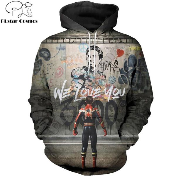 3d printed we love you 3000 iron man sweatshirt hoodie harajuku autumn streetwear hoodies casual jacket tracksuits, Black
3d printed we love you 3000 iron man sweatshirt hoodie harajuku autumn streetwear hoodies casual jacket tracksuits, Black