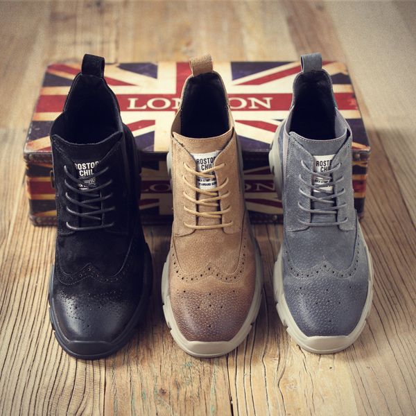 2020 winter new fashion mens lace up/slip on boots high bullock big size boots mens leather a371, Black
2020 winter new fashion mens lace up/slip on boots high bullock big size boots mens leather a371, Black