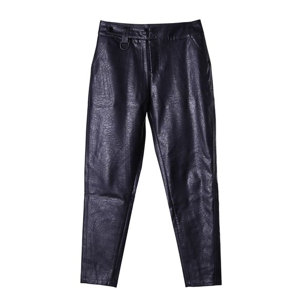 new 2019 men's clothing korean winter metrosexual slacks slim pants personality locomotive leather pants singer costumes, Black
new 2019 men's clothing korean winter metrosexual slacks slim pants personality locomotive leather pants singer costumes, Black