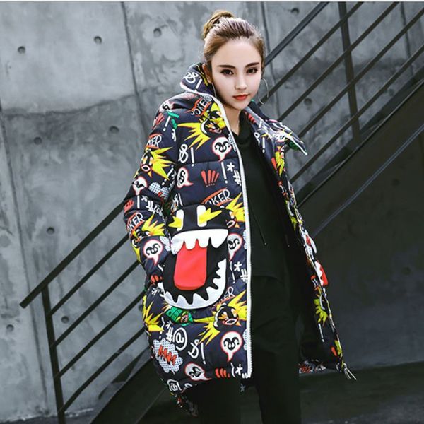 winter women new style graffiti fashion jackets europe and america street trendsetter coats cartoon lady thick parkas mujer, Black
winter women new style graffiti fashion jackets europe and america street trendsetter coats cartoon lady thick parkas mujer, Black