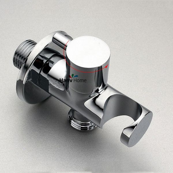 

Solid Brass Handle Shower Holder With valve and outlet spout Bidet Holder Bathroom Faucet accessories