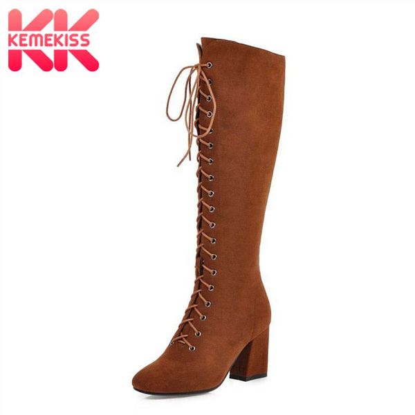kemekiss plus size 33-46 women knee high boots casual lace up zipper winter long boots keep warm fur high heels women shoes, Black
kemekiss plus size 33-46 women knee high boots casual lace up zipper winter long boots keep warm fur high heels women shoes, Black